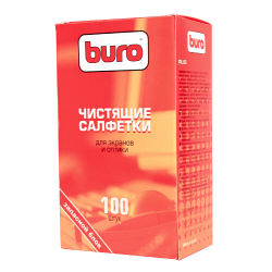 Салфетки BURO BU-Zscreen влажн. для экранов мониторов всех типов и оптики (запасной блок) 100 шт.