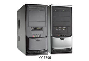 Корпус ATX MidiTower Yeong Yang YY-5705 BK (черн., 450W Delta, 5"4ext, 3"2ext+4int, USB, audio, 2x12см FAN B10)