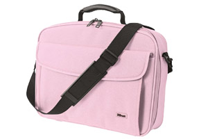 Сумка для ноутбука TRUST 15845 BG-3510Rp Notebook Carry Bag Pink (розов. нейлон)  внур. 41*32*8см  для 15.4" ноутбука