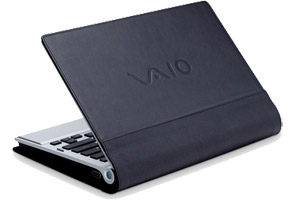 Сумка для ноутбука Sony VGP-CVZ2 Z-series (черн. кожа) 45.5х31.5x4см Папка для 12" ноутбука