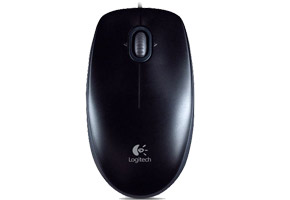 Мышь USB Logitech B100 Optical Mouse черная (2 кн. + скролл, Оптическая) 800dpi, 910-003357/910-006605