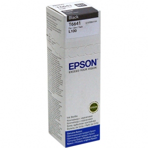 Чернила Epson C13T66414A №664 черные (black) для Epson L100/L110/L200/L210/L355/L555, 70 мл, ресурс 4500 стр.