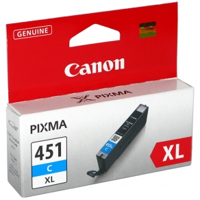 Картридж струйный Canon CLI-451XLC голубой (cyan) для Canon Pixma iP7240/MG6340/MG5440  6473B001