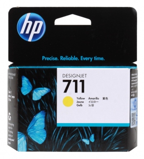 Картридж струйный HP №711 CZ132A желтый (yellow) для HP DesignJet T120/T520 (29ml)