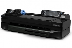 Принтер широкоформатный HP DesignJet T120 ePrinter 24" (струйный, 4-цветный, A1(610mm), 1200x1200dpi, 256Mb, LCD 4.3", USB, LAN, WiFi) CQ891A