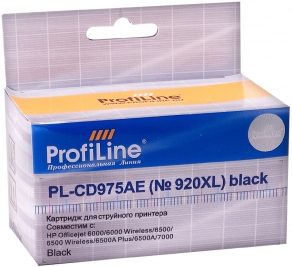 Картридж струйный ProfiLine PL-CD975AE черный (black) для HP Officejet 6000/6500/7000 (водн.)